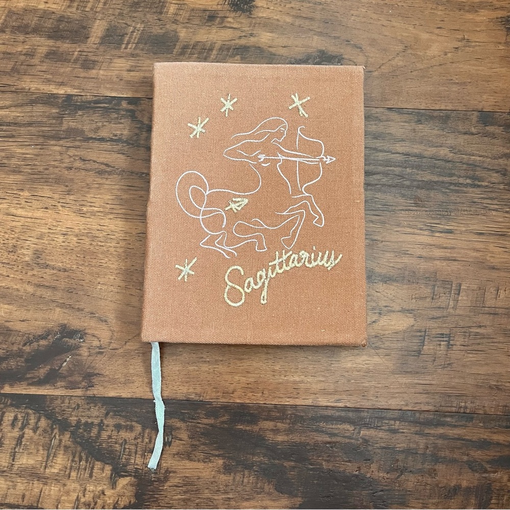 NWT urban outfitters zodiac fire sign sagittarius printed notebook journal
